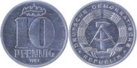 d 151087A~1.0a 10 Pfennig DDR 1987A spgl. J1510