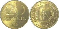 d 1511b86A~1.1 20Pfennig DDR 1986A bfr/stgl/matt J1511b