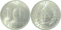 d 151081A~1.0 10 Pfennig DDR 1981A stgl./matt J1510