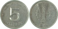 d 5 Pf 150248A~3.0P 5 Pfennig DDR 1948A bfr/st dopp. Jahreszahl !! J1502