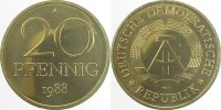 d 1511b88A~1.0a 20Pfennig DDR 1988A spgl. J1511b