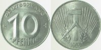 d 150753E~1.5d 10 Pfennig DDR 53E f.prfr/1 durchg.Prägeb.Fehler J1507