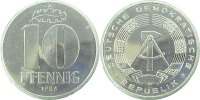 d 151086A~1.0a 10 Pfennig DDR 1986A spgl. J1510