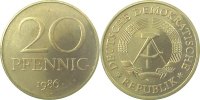 d 1511b86A~1.0a 20Pfennig DDR 1986A spgl. J1511b