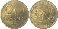 d 1511b87A~1.0a 20Pfennig DDR 1987A spgl. J1511b