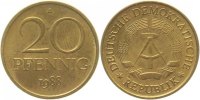 d 1511b88A~1.1 20Pfennig DDR 1988A bfr/stgl/matt J1511b