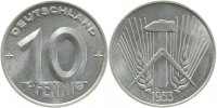 d 150753A~1.0 10 Pfennig DDR 1953A stgl./matt J1507