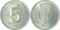 d 5 Pf 150248A~1.1P 5 Pfennig DDR 1948A bfr/st dopp. Jahreszahl !! J1502