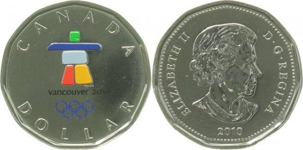 WELTM.-Can-  Lucky Loonie / Vancouver 2010 proof in Kapsel  