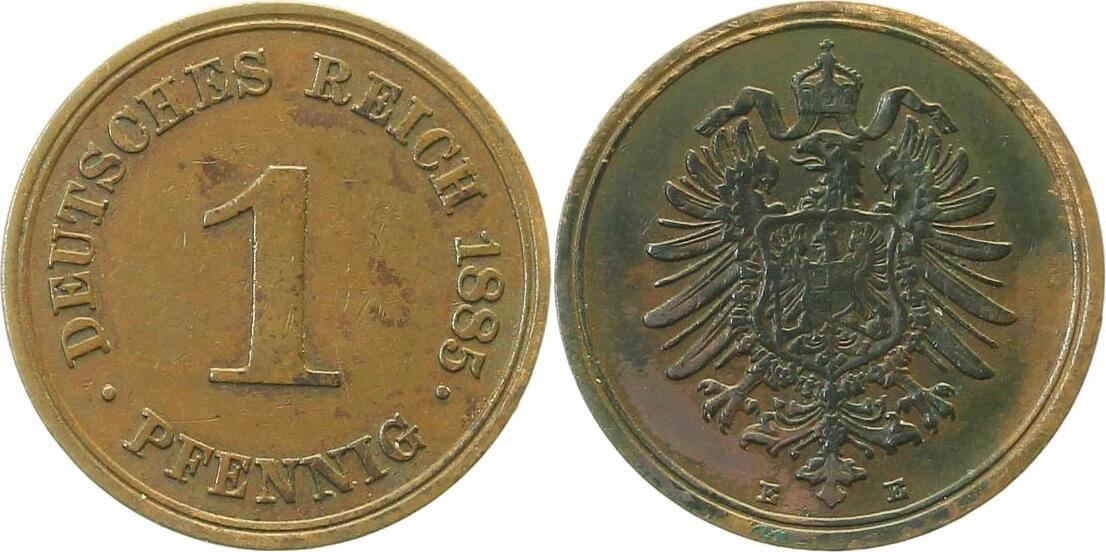 00185E~3.0 1 Pfennig  1885E ss RR J 001  