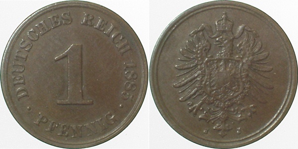 00185J~2.8 1 Pfennig  1885J ss+ J 001  