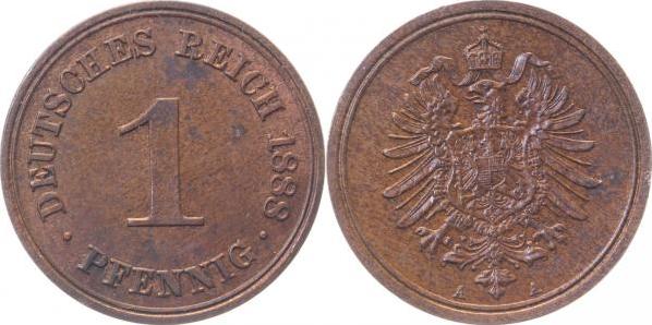 00188A~1.2 1 Pfennig  1888A prfr J 001  