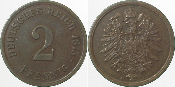 00275A~2.2 2 Pfennig  1975A f.vz J 002  