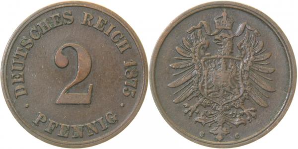 00275C~3.0 2 Pfennig  1875C ss J 002  