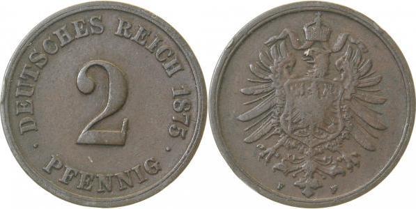 00275F~3.0 2 Pfennig  1875F ss J 002  