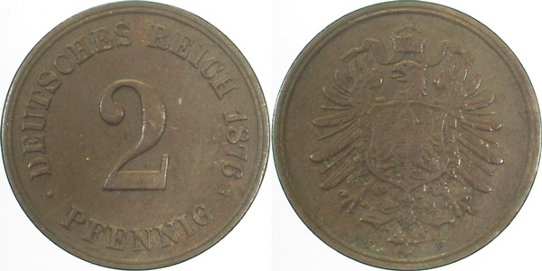 00276F~3.0 2 Pfennig  1876F ss J 002  