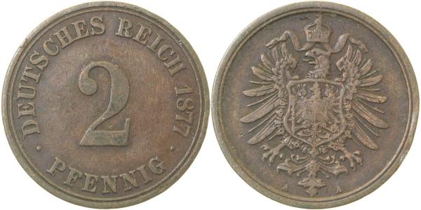 00277A~3.0 2 Pfennig  1877A ss J 002  