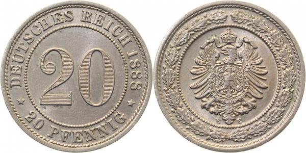 00688E~1.2 20Pfennig  1888E prfr J 006  