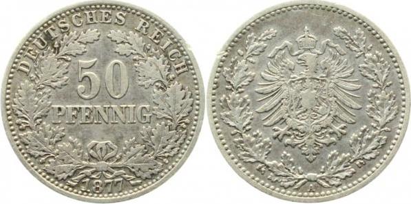 00877A~3.2 50 Pfennig  1877A ss- J 008  