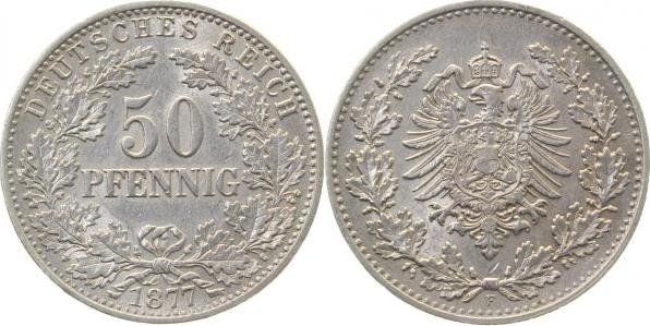 00877F~2.0 50 Pfennig  1877F vz J 008  