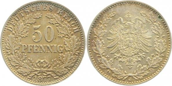 00877J~1.2-H 50 Pfennig  1877J prfr !! J 008  