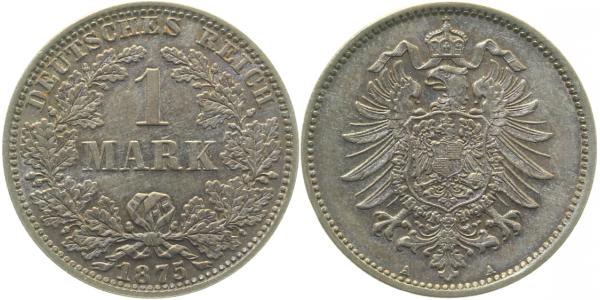 00975A~1.8 1 Mark  1875A vz+ schöne Tönung J 009  