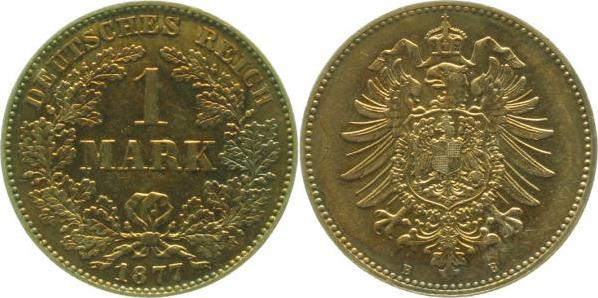 00977B~1.5-GG-PAT 1 Mark  1877B vz/stgl herrliche Patina !!!!!! J 009  