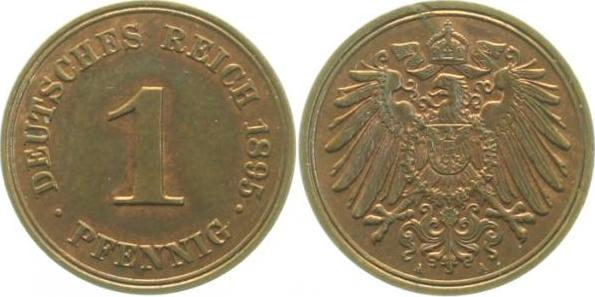 01095A~1.2 1 Pfennig  1895A prfr J 010  