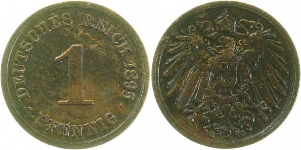 01095G~2.5 1 Pfennig  1895G ss/vz J 010  