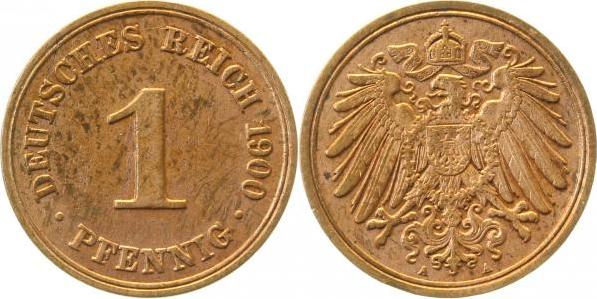 010n00A~2.0 1 Pfennig  1900A vz J 010  