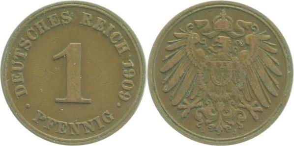 010n09J~3.0 1 Pfennig  1909J ss J 010  