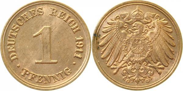 010n11G~1.2 1 Pfennig  1911G prfr J 010  