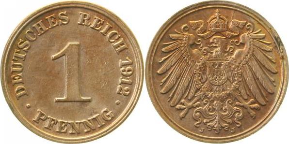 010n12J~1.5 1 Pfennig  1912J vz/st J 010  