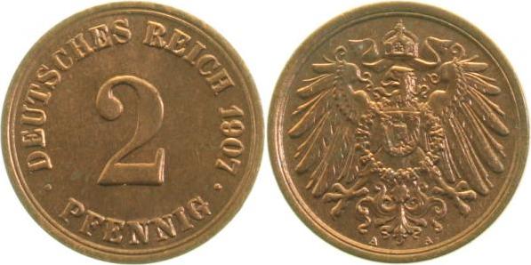 01107A~1.2 2 Pfennig  1907A prfr. J 011  