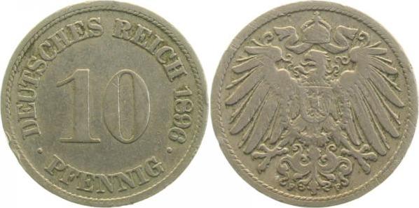 01396F~3.0 10 Pfennig  1896F ss J 013  