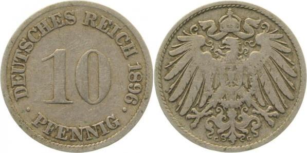 01396G~3.2 10 Pfennig  1896G ss- J 013  