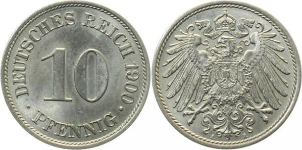 013n00A~1.3 10 Pfennig  1900A f.prfr. J 013  