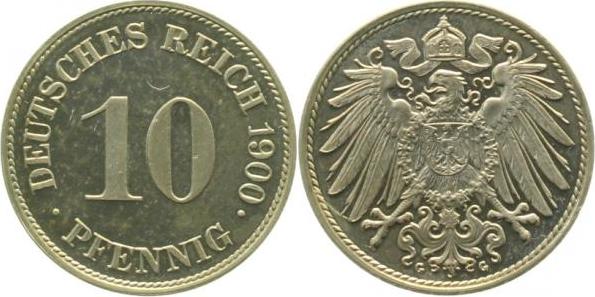 013n00G~0.0 10 Pfennig  1900G PP min. Berührungen J 013  