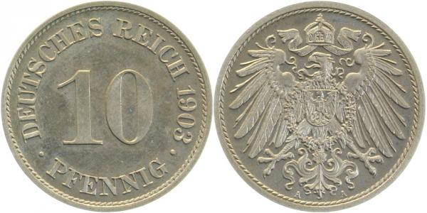 013n03A~0.0 10 Pfennig  1903A PP   !!!!! J 013  