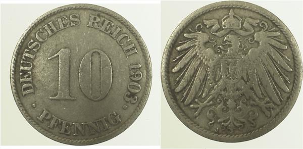 013n03J~3.2 10 Pfennig  1903J ss- J 013  