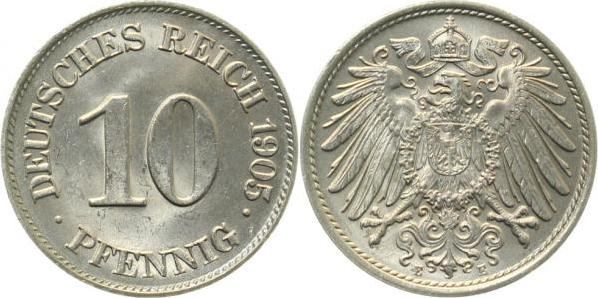 013n05E~1.2 10 Pfennig  1905E f. stgl J 013  