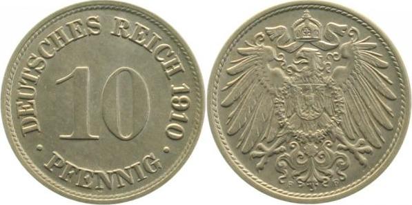013n10F~1.2 10 Pfennig  1910F f.stgl.!! J 013  