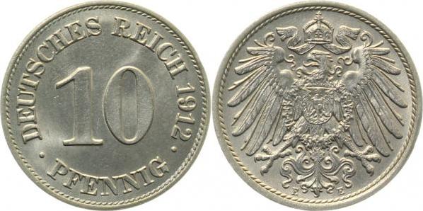 013n12E~1.2 10 Pfennig  1912E f.stgl !! J 013  