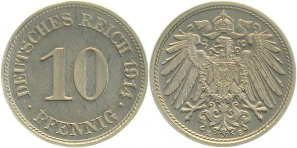 013n14E~0.0 10 Pfennig  1914E PP !!! J 013  