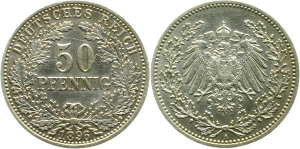 01596A~2.2 50 Pfennig  1896A f.vz J 015  