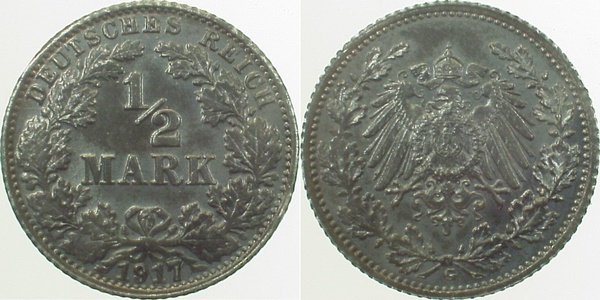 01617G~1.2b 0.5 Mark  1917G prfr. geschwärzt J 016  