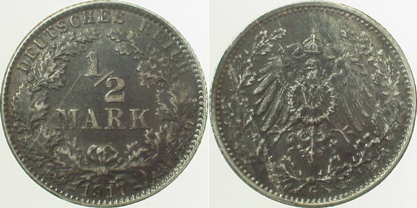 01617G~2.0b 0.5 Mark  1917G vz geschwärzt J 016  