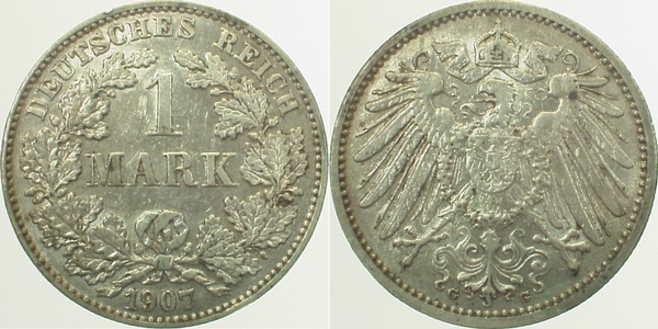 017n07G~2.5 1 Mark  1907G ss/vz J 017  