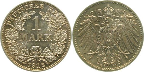 017n12E~1.3-PAT 1 Mark  1912E prfr/f.prf. herrl. Patina !!! J 017  