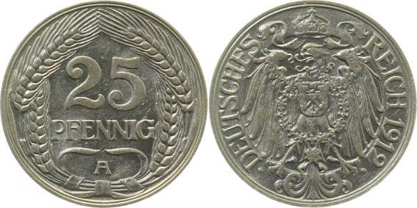 01812A~2.0 25 Pfennig  1912A vz J 018  